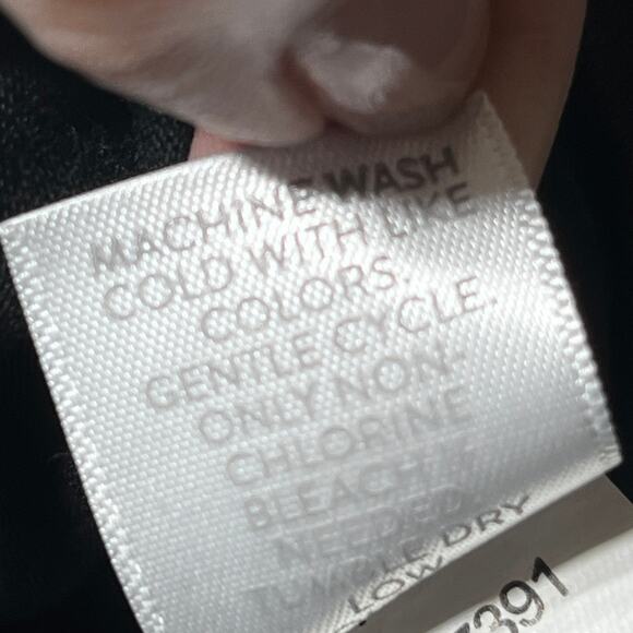 Pure Jill T Shirt Black Pima Cotton Elliptical Tee Short Sleeve Comfy Casual M - Picture 5 of 5